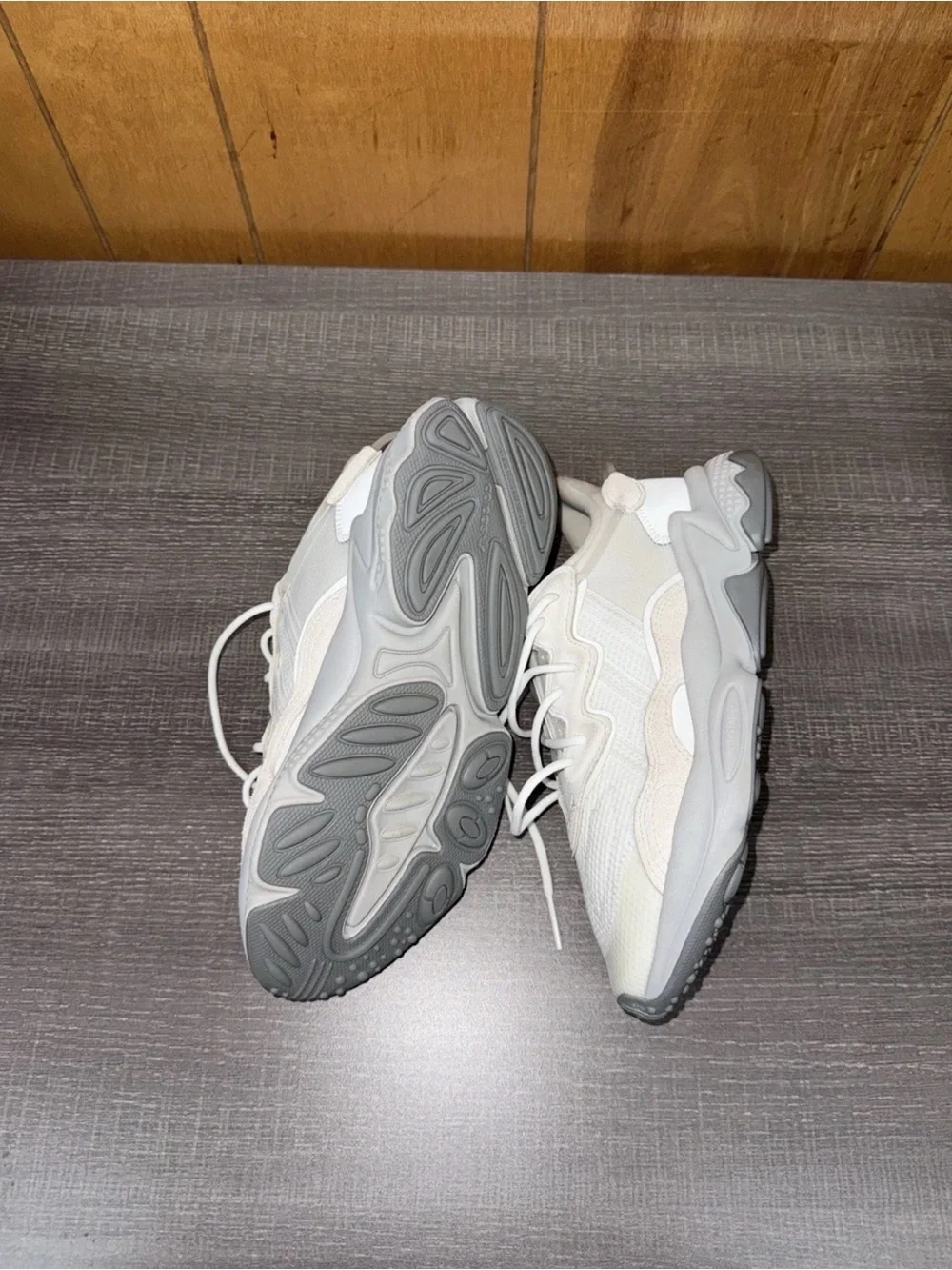 adidas Cream/White Running Sneakers